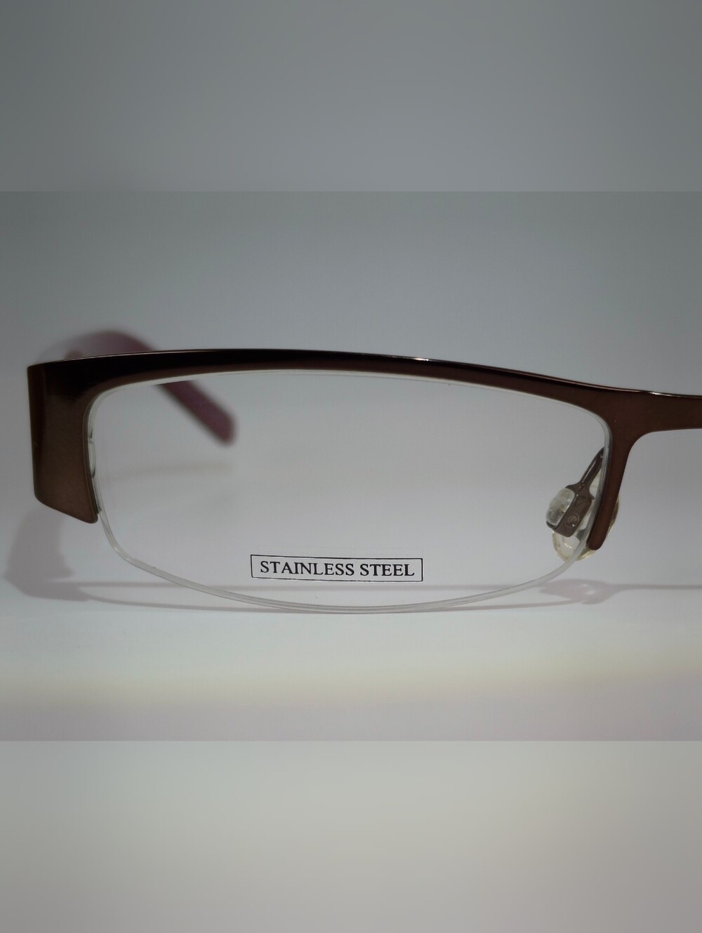 Kenneth Cole Reaction.KC 699. Rectangular Semi Rimless Purple Frame. - Picture 2 of 12